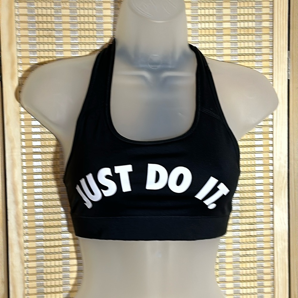 Nike Dri-Fit Black Just Do It Racerback Sports Bra X-Small